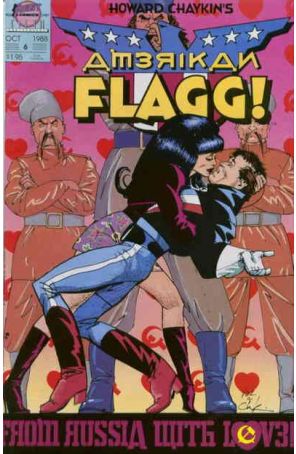 American Flagg (Howard Chaykin's) 6 published by First with cover art by Mike Vosburg