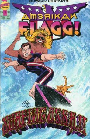 American Flagg (Howard Chaykin's) 7 published by First with cover art by Howard Chaykin