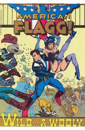 American Flagg 16 published by First with cover art by Howard Chaykin