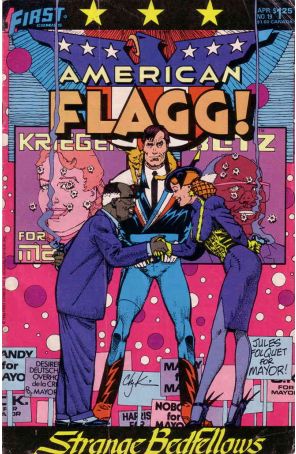 American Flagg 19 published by First with cover art by Howard Chaykin