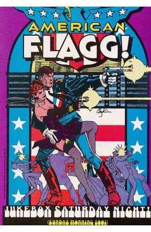 American Flagg 2 published by First with cover art by Howard Chaykin