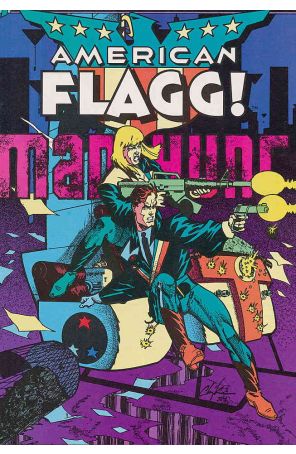 American Flagg 20 published by First with cover art by Howard Chaykin