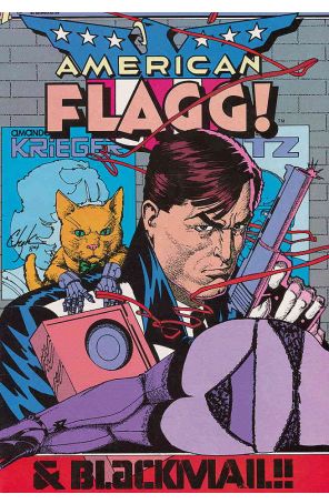 American Flagg 21 published by First with cover art by Howard Chaykin