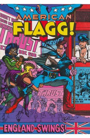 American Flagg 23 published by First with cover art by Howard Chaykin
