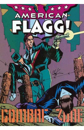 American Flagg 29 published by First with cover art by Howard Chaykin