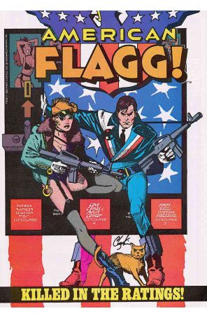 American Flagg 3 published by First with cover art by Howard Chaykin