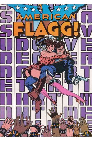 American Flagg 5 published by First with cover art by Howard Chaykin