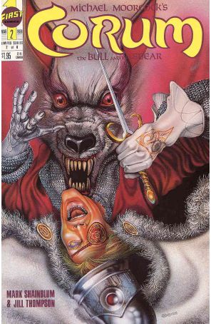 Corum: The Bull and the Spear 2 published by First with cover art by Todd Hamilton