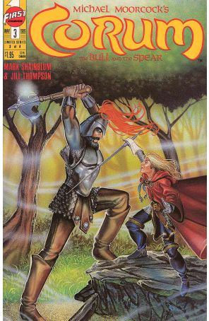 Corum: The Bull and the Spear 3 published by First with cover art by Todd Hamilton