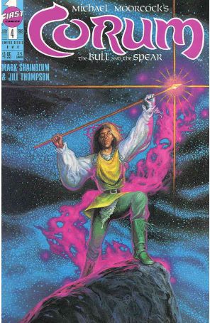 Corum: The Bull and the Spear 4 published by First with cover art by Todd Hamilton