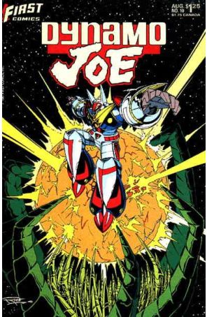 Dynamo Joe 10 published by First with cover art by Doug Rice