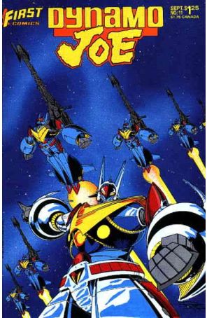 Dynamo Joe 11 published by First with cover art by Doug Rice
