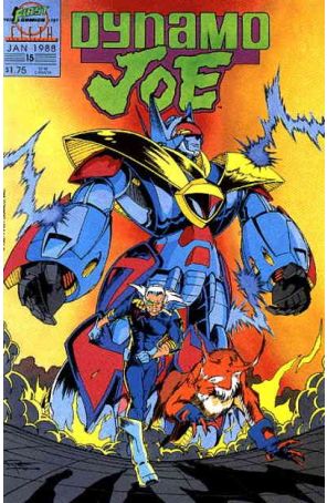 Dynamo Joe 15 published by First with cover art by Doug Rice
