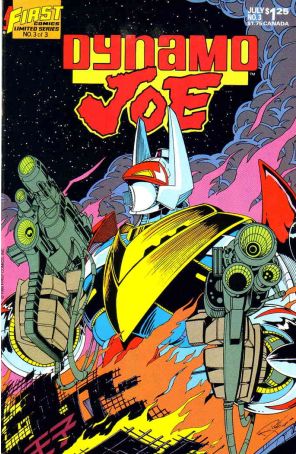 Dynamo Joe 3 published by First with cover art by Doug Rice