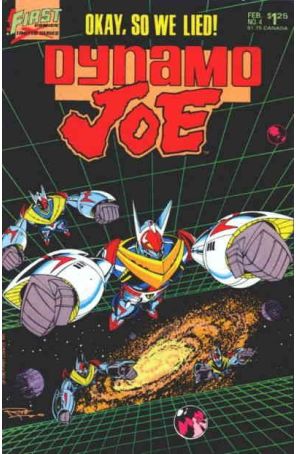 Dynamo Joe 4 published by First with cover art by Doug Rice