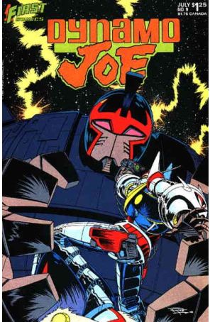 Dynamo Joe 9 published by First with cover art by Doug Rice