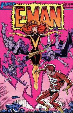 E-Man (2nd Series) 3 published by First with cover art by Joe Staton
