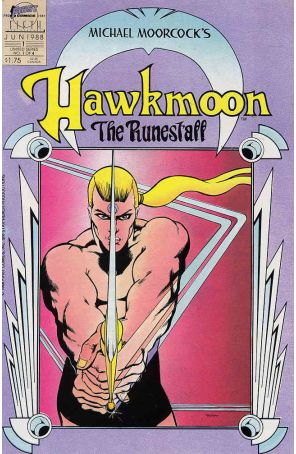 Hawkmoon: The Runestaff 1 published by First with cover art by Rafael Kayanan