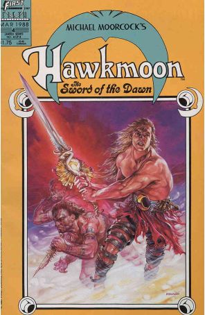 Hawkmoon: The Sword of the Dawn 4 published by First with cover art by Dave Dorman
