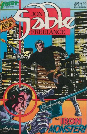 Jon Sable, Freelance 1 published by First with cover art by Mike Grell