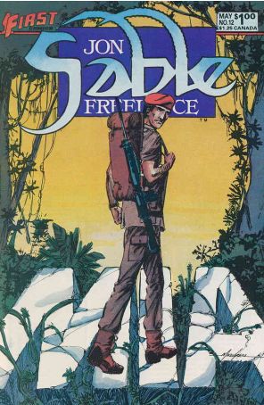 Jon Sable, Freelance 12 published by First with cover art by Mike Grell