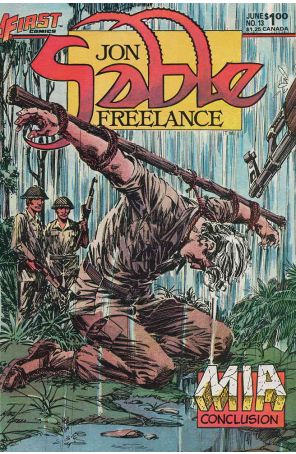 Jon Sable, Freelance 13 published by First with cover art by Mike Grell