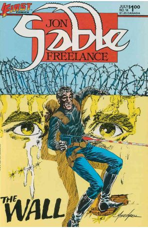 Jon Sable, Freelance 14 published by First with cover art by Mike Grell