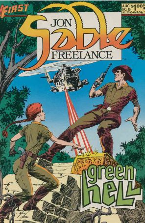Jon Sable, Freelance 15 published by First with cover art by Mike Grell