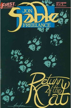 Jon Sable, Freelance 16 published by First with cover art by Mike Grell
