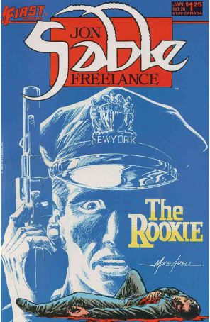 Jon Sable, Freelance 20 published by First with cover art by Mike Grell