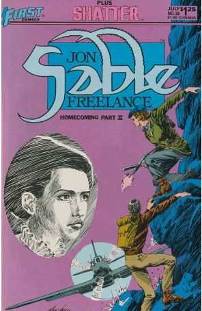 Jon Sable, Freelance 26 published by First with cover art by Mike Grell