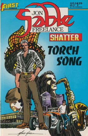 Jon Sable, Freelance 27 published by First with cover art by Mike Grell