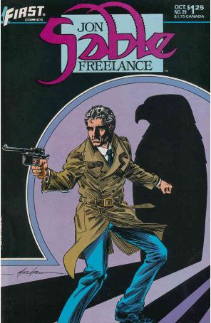 Jon Sable, Freelance 29 published by First with cover art by Mike Grell