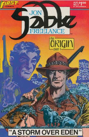 Jon Sable, Freelance 3 published by First with cover art by Mike Grell