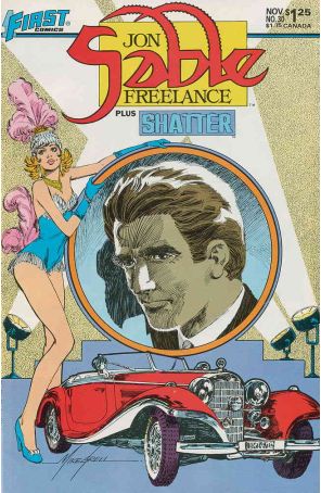 Jon Sable, Freelance 30 published by First with cover art by Mike Grell