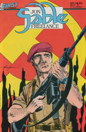 Jon Sable, Freelance 31 published by First with cover art by Mike Grell