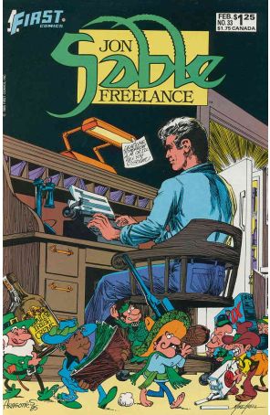 Jon Sable, Freelance 33 published by First with cover art by Mike Grell and Sergio Aragonés