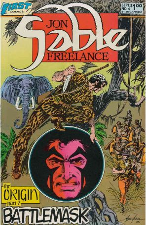 Jon Sable, Freelance 4 published by First with cover art by Mike Grell