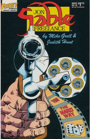 Jon Sable, Freelance 45 published by First with cover art by Mike Grell