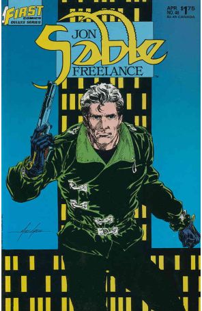 Jon Sable, Freelance 46 published by First with cover art by Mike Grell