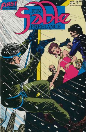 Jon Sable, Freelance 47 published by First with cover art by Mike Grell