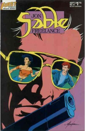 Jon Sable, Freelance 51 published by First with cover art by Mike Grell