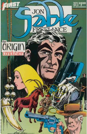 Jon Sable, Freelance 6 published by First with cover art by Mike Grell