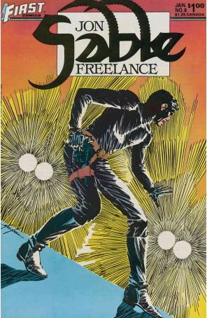 Jon Sable, Freelance 8 published by First with cover art by Mike Grell