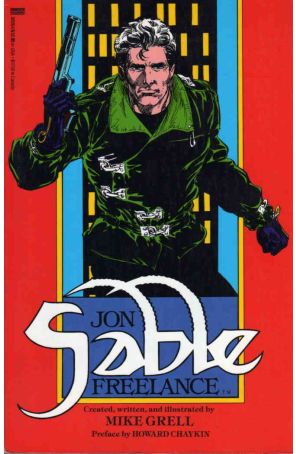 Jon Sable, Freelance TPB 1 published by Fawcett with cover art by Mike Grell
