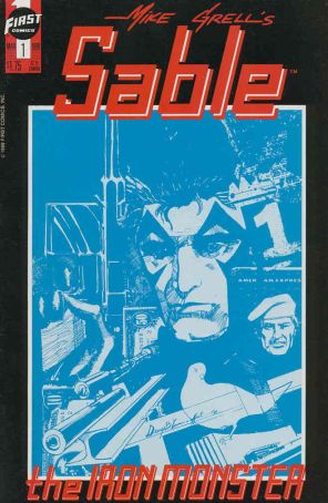 Sable (Mike Grell's) 1 published by First with cover art by Denys Cowan