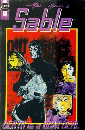 Sable (Mike Grell's) 2 published by First with cover art by Denys Cowan