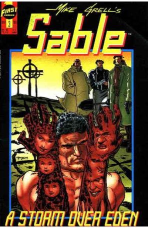 Sable (Mike Grell's) 3 published by First with cover art by Tony Akins