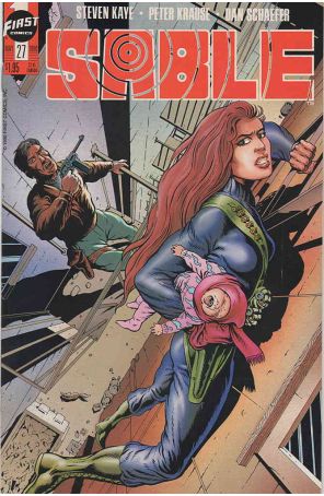 Sable 27 published by First with cover art by Kent Burles