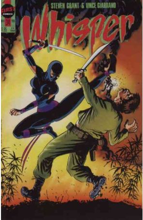 Whisper (Vol. 2) 34 published by First with cover art by Vince Giarrano